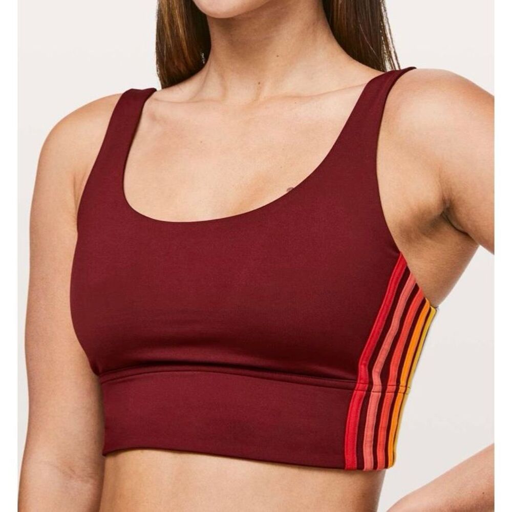 Lululemon Take A Hint Bra Deep Rouge size 8 - Picture 7 of 8